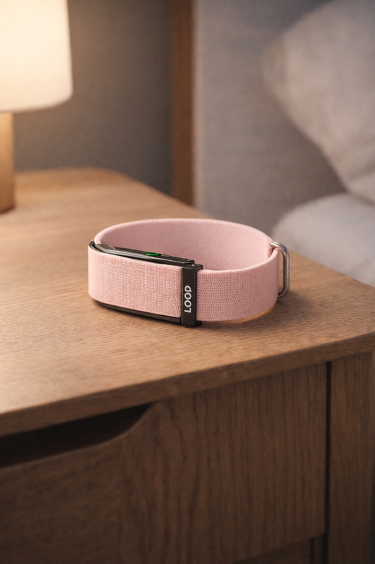 BRACELET LOOP ROSE NYLON